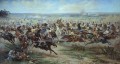 Una carga de la guardia rusa Leib el 2 de junio de 1807 Guerra militar Viktor Mazurovsky